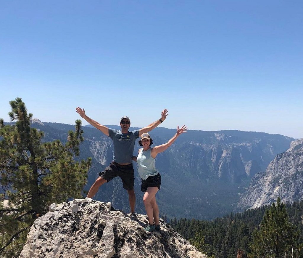 Romantic Yosemite hike.