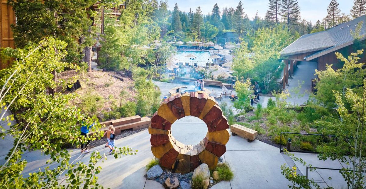 Rush Creek Lodge Yosemite tree ring.