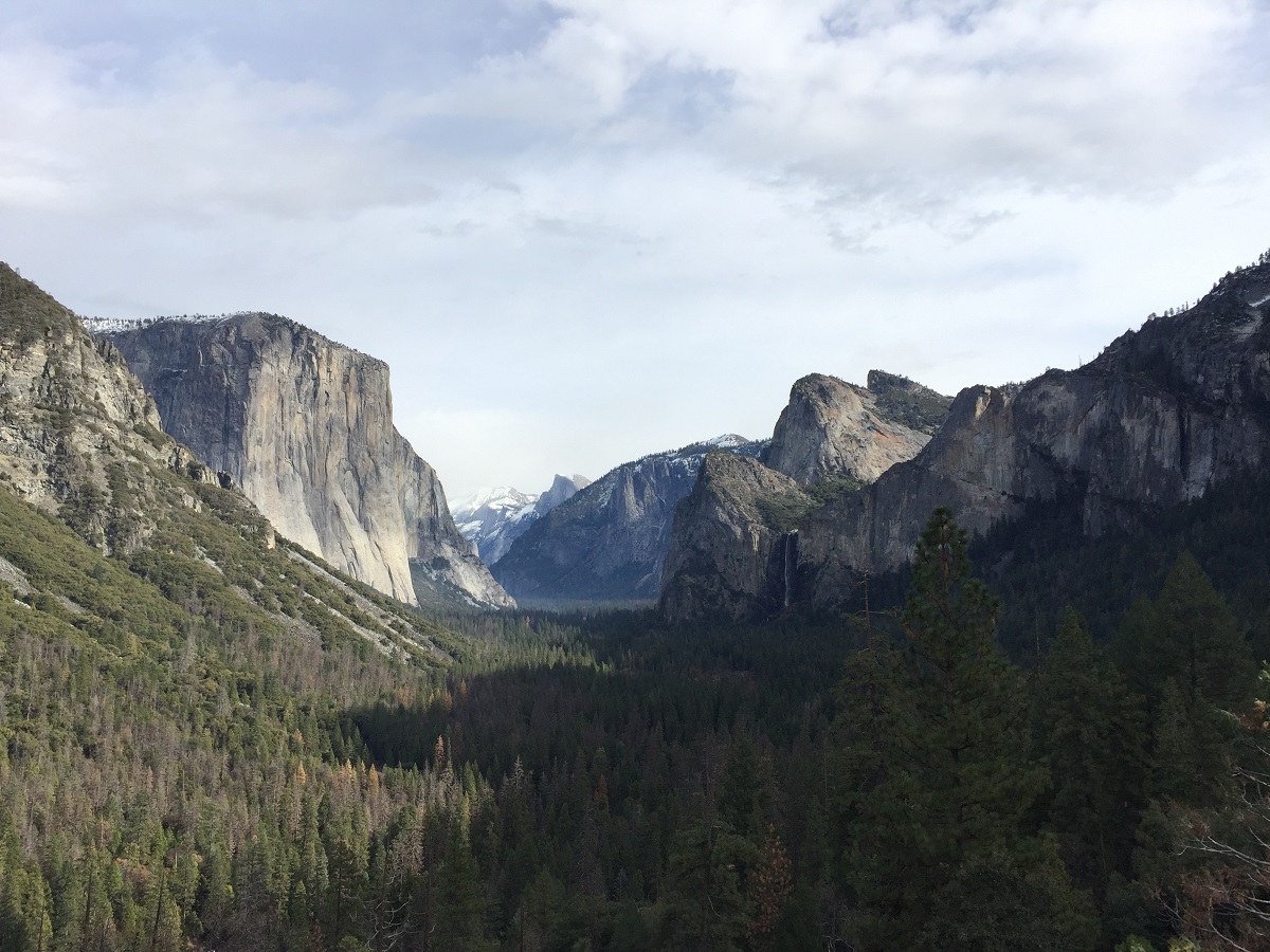 Tunnel View in Yosemite National Park.