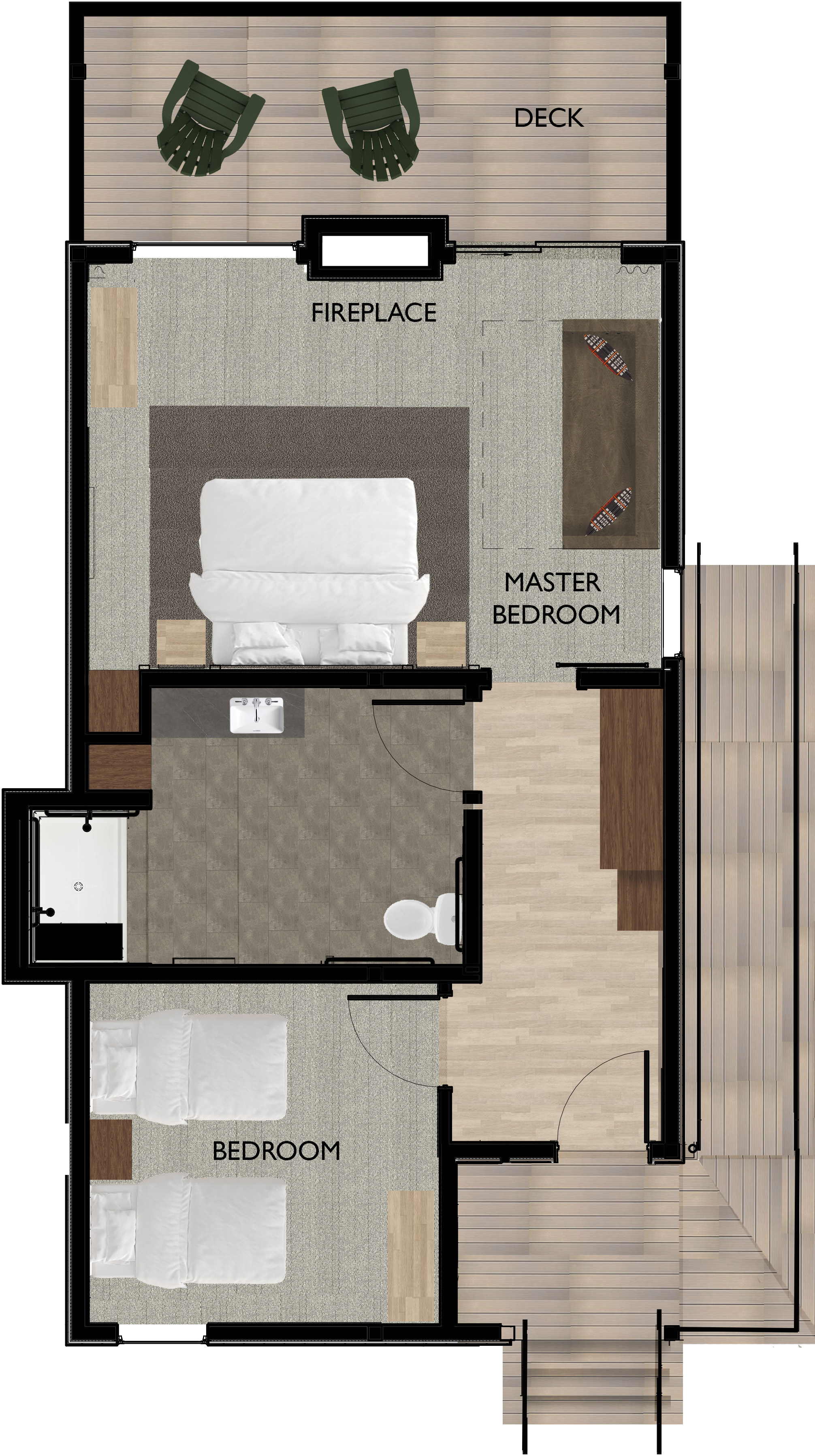 ADA Two Bedroom Cottages (King, Double Twin)